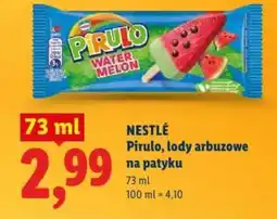 Lidl Nestlé pirulo, lody arbuzowe na patyku oferta