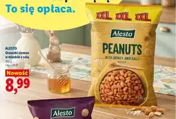 Lidl Alesto orzeszki ziemne w miodzie z solą oferta