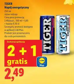 Lidl Tiger napój energetyczny oferta