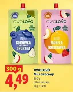 Lidl Owolovo mus owocowy oferta