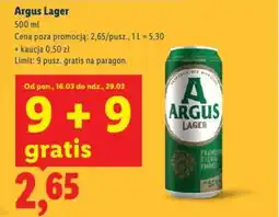 Lidl Argus Lager oferta