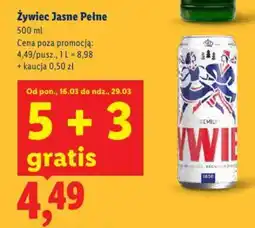 Lidl Żywiec Jasne Pełne oferta