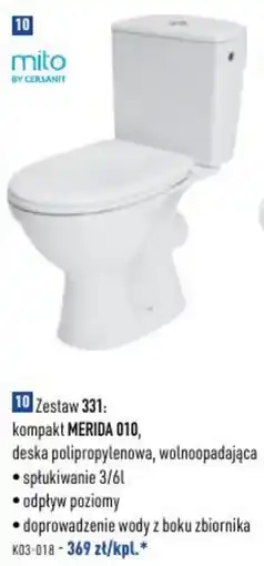 Cersanit Zestaw 331: kompakt merida 010 mito by cersanit oferta