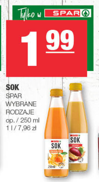 Spar Sok Spar 250ml oferta