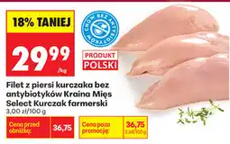 Biedronka Filet z piersi kurczaka bez antybiotyków Kraina Mięs Select Kurczak farmerski oferta