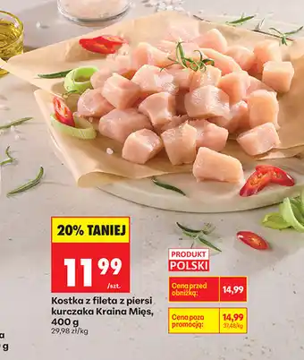 Biedronka Kostka z fileta z piersi kurczaka Kraina Mięs oferta