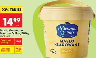 Biedronka Masło klarowane Mleczna Dolina oferta