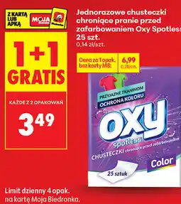 Biedronka Jednorazowe chusteczki chroniące pranie przed zafarbowaniem Oxy Spotless, 25 szt oferta