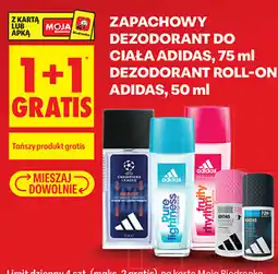 Biedronka ZAPACHOWY DEZODORANT DO CIAŁA ADIDAS, 75 ml DEZODORANT ROLL-ON ADIDAS, 50 ml oferta