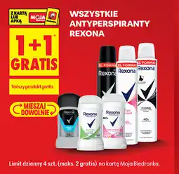 Biedronka Wszystkie antyperspiranty Rexona oferta