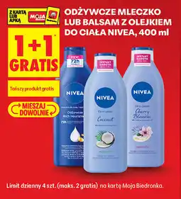 Biedronka Odżywcze mleczko lub balsam z olejkiem do ciała Nivea oferta