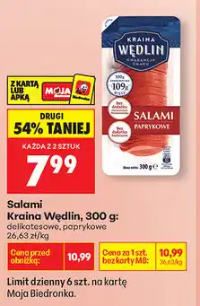 Biedronka Salami Kraina Wędlin oferta