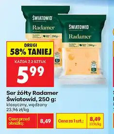 Biedronka Ser żółty Radamer Światowid oferta