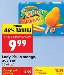 Biedronka Lody Pirulo mango oferta