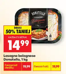 Biedronka Lasagne bolognese Donatello oferta