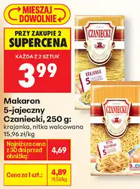 Biedronka Makaron 5-jajeczny Czaniecki oferta