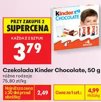 Biedronka Czekolada Kinder Chocolate oferta