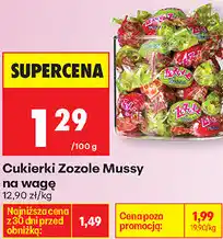 Biedronka Cukierki Zozole Mussy oferta