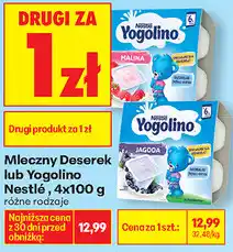 Biedronka Mleczny Deserek lub Yogolino Nestlé oferta