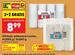 Biedronka Wkłady zalewane Lumia, 4x200 g/ 3x260 g oferta