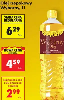Biedronka Olej rzepakowy Wyborny oferta