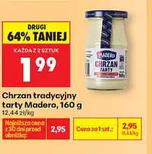 Biedronka Chrzan tradycyjny tarty Madero oferta