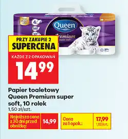Biedronka Papier toaletowy Queen premium super oferta
