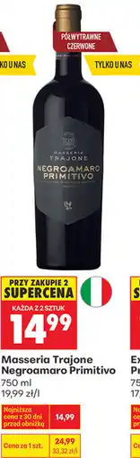 Biedronka Masseria Trajone Negroamaro Primitivo oferta