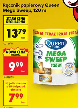 Biedronka Ręcznik papierowy Queen Mega Sweep, 120 m oferta