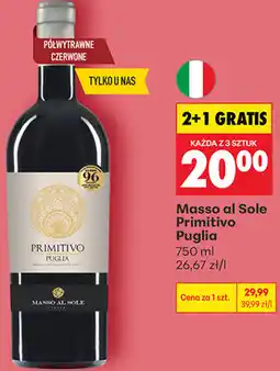 Biedronka Masso al Sole Primitivo Puglia oferta