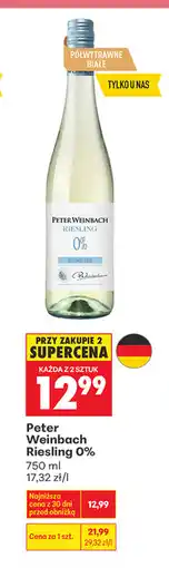 Biedronka Peter Weinbach. Riesling 0% oferta