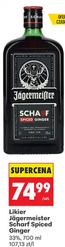 Biedronka Likier Jägermeister Scharf Spiced Ginger oferta
