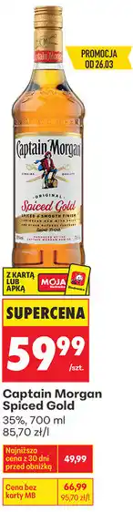 Biedronka Captain Morgan Spiced Gold oferta
