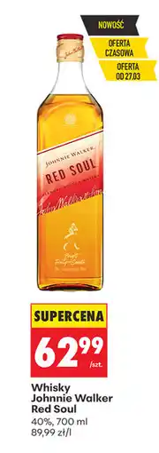 Biedronka Whisky Johnnie Walker Red Soul oferta