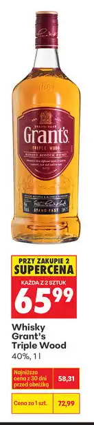 Biedronka Whisky Grant's Triple Wood oferta