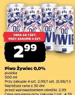 Netto Piwo Żywiec 0,0% oferta