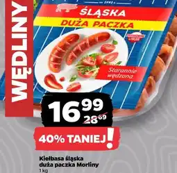 Netto Kiełbasa śląska duża paczka Morliny oferta