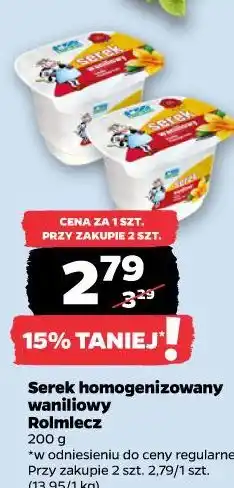 Netto Serek homogenizowany waniliowy Rolmlecz oferta