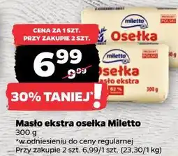 Netto Masło ekstra osełka Miletto oferta