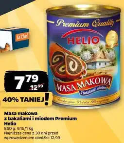Netto Masa makowa z bakaliami i miodem Premium Helio oferta