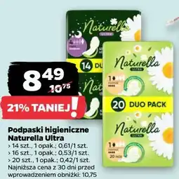 Netto Podpaski higieniczne Naturella Ultra oferta