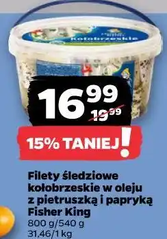Netto Filety śledziowe kołobrzeskie w oleju Fisher King oferta