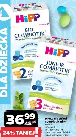 Netto Mleko dla dzieci Combiotik HiPP oferta
