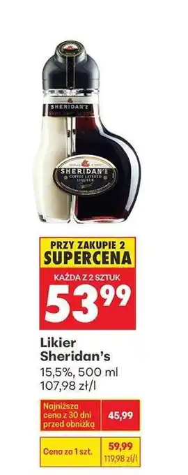 Biedronka Likier Sheridan’s oferta