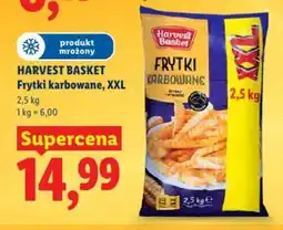 Lidl Harvest basket frytki karbowane, xxl oferta