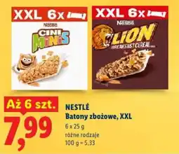 Lidl Nestlé batony zbożowe, xxl oferta