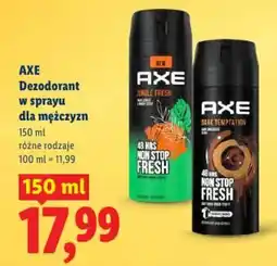 Lidl Axe dezodorant w sprayu dla mężczyzn oferta