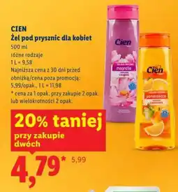 Lidl Cien żel pod prysznic dla kobiet oferta