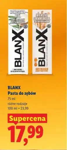 Lidl Blanx pasta do zębów oferta