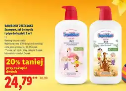 Lidl Bambino dzieciaki szampon, żel do mycia i płyn do kąpieli 3w1 oferta